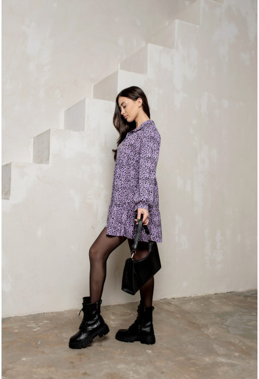 Лавандова сукня рюш софт — 847409. Maritel. Зображення 2 Лавандова сукня рюш софт — 847409. Maritel. Зображення 2