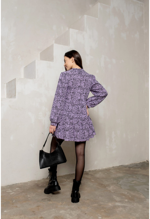 Лавандова сукня рюш софт — 847409. Maritel. Зображення 1 Лавандова сукня рюш софт — 847409. Maritel. Зображення 1