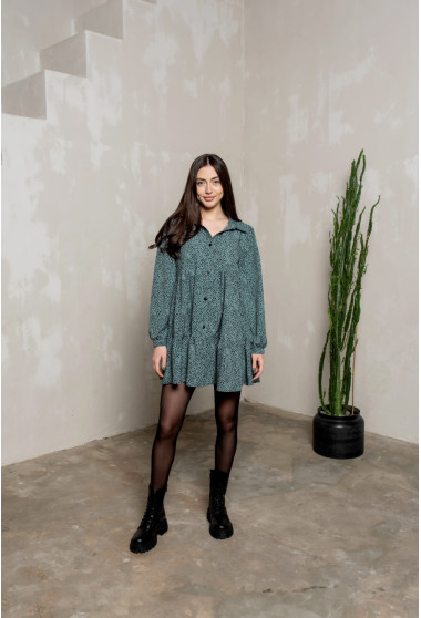 Оливкова сукня рюш софт. Maritel. Зображення 6