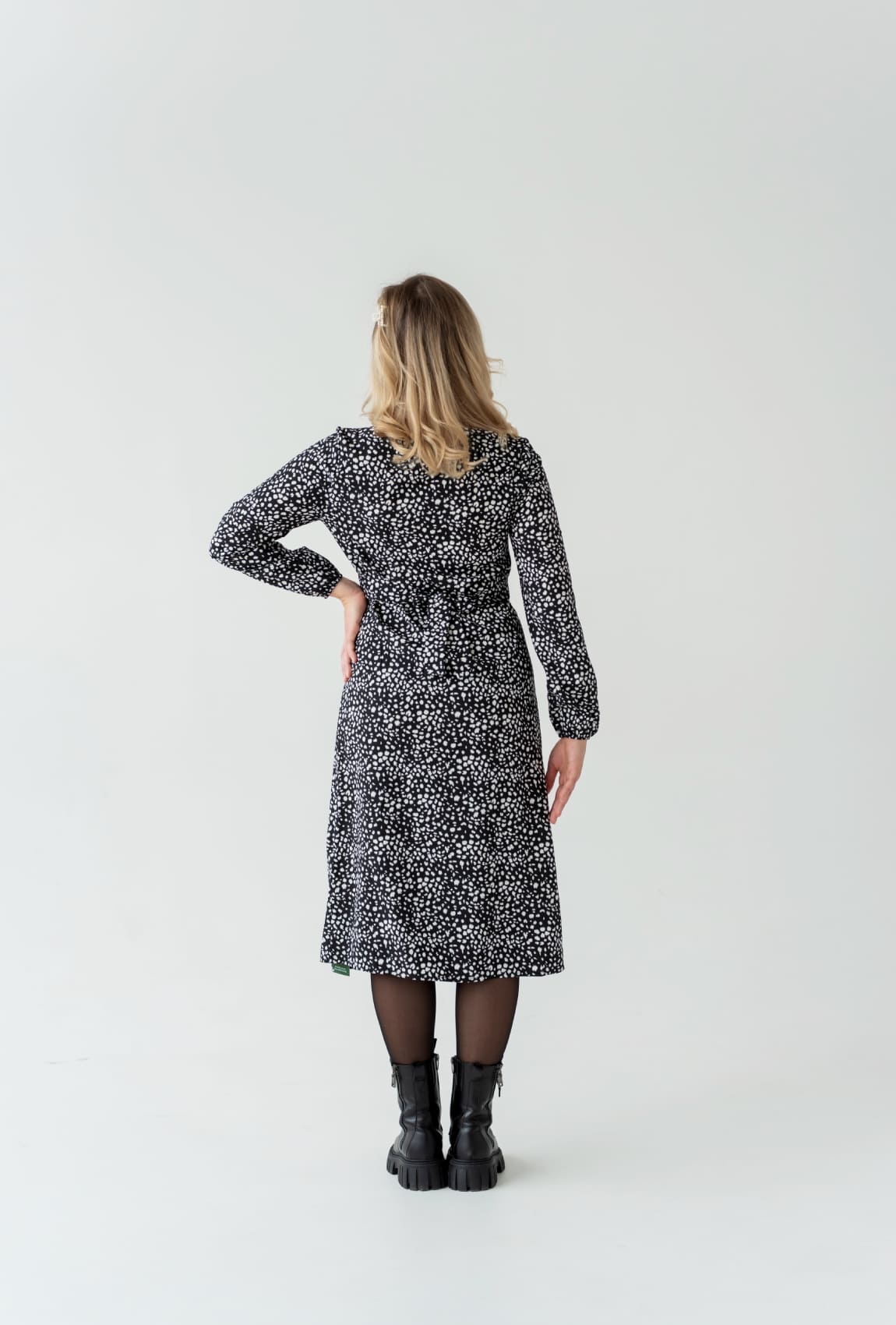 Черное платье софт в принт —  662775. Maritel. Изображенние 2