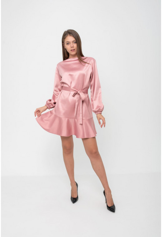 Пудрова сукня волан — 252271. Maritel. Зображення 1 Пудрова сукня волан — 252271. Maritel. Зображення 1