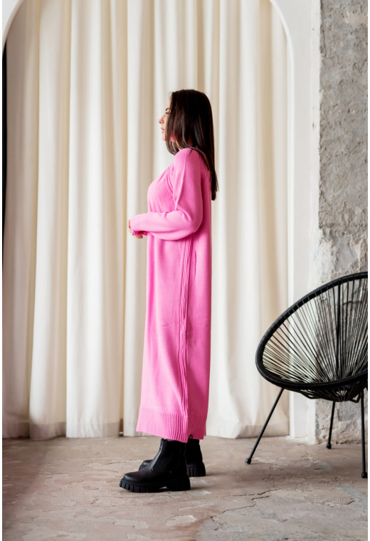 Рожева в'язана сукня — 400521. Maritel. Зображення 2 Рожева в'язана сукня — 400521. Maritel. Зображення 2