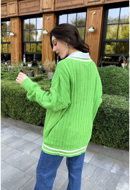 Салатовий пуловер — 365648. Maritel. Зображення 1 Салатовий пуловер — 365648. Maritel. Зображення 1