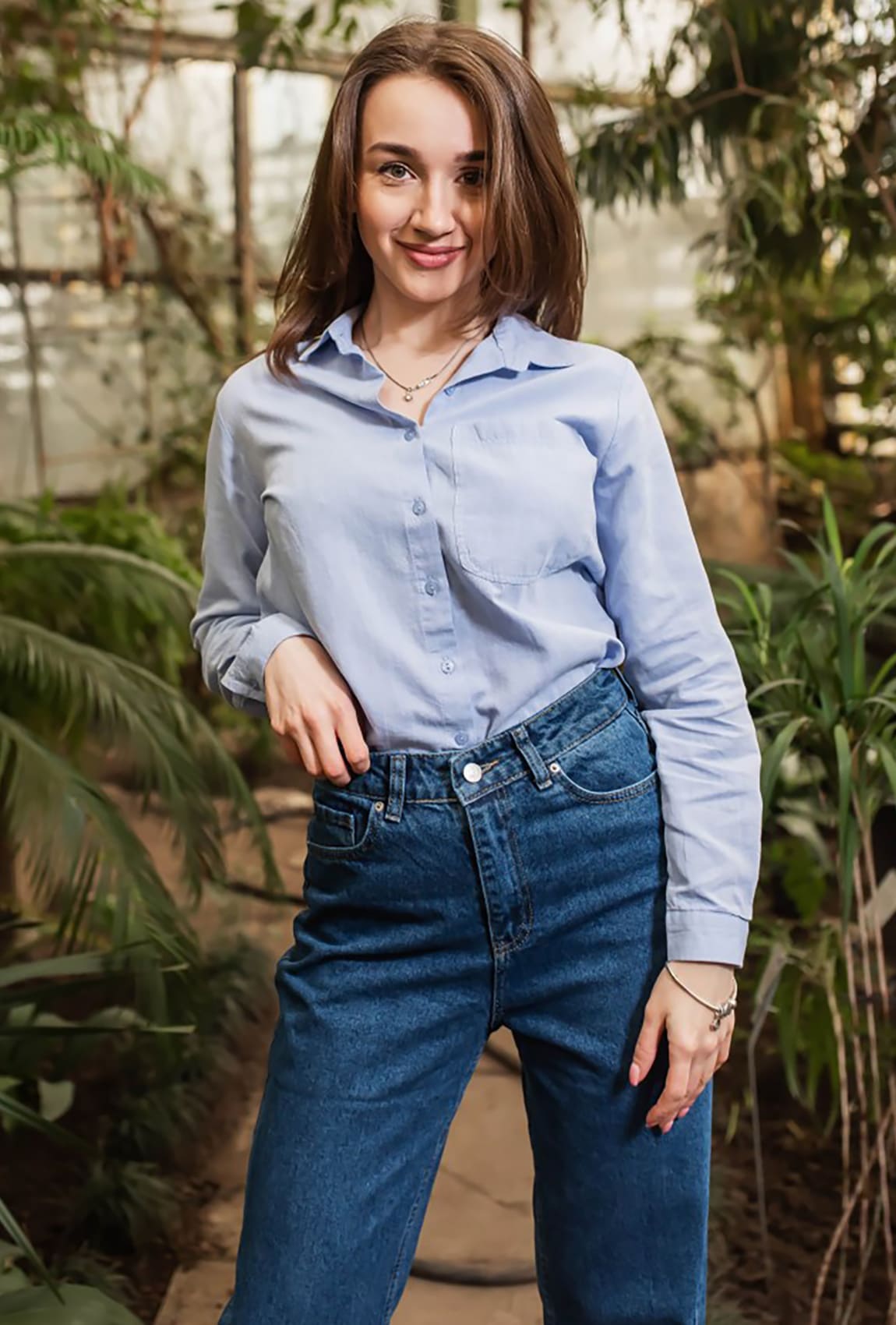 Голубая рубашка с бахромой — 310715. Maritel. Изображенние 1 Голубая рубашка с бахромой — 310715. Maritel. Изображенние 1