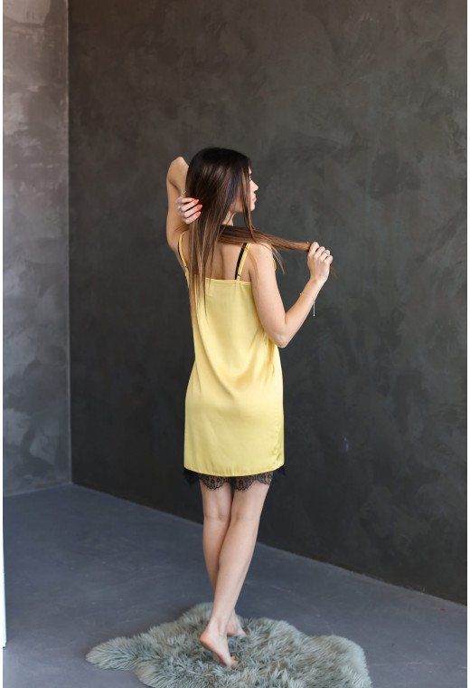 Желтая ночная рубашка классика армани — 245557. Maritel. Изображенние 2 Желтая ночная рубашка классика армани — 245557. Maritel. Изображенние 2