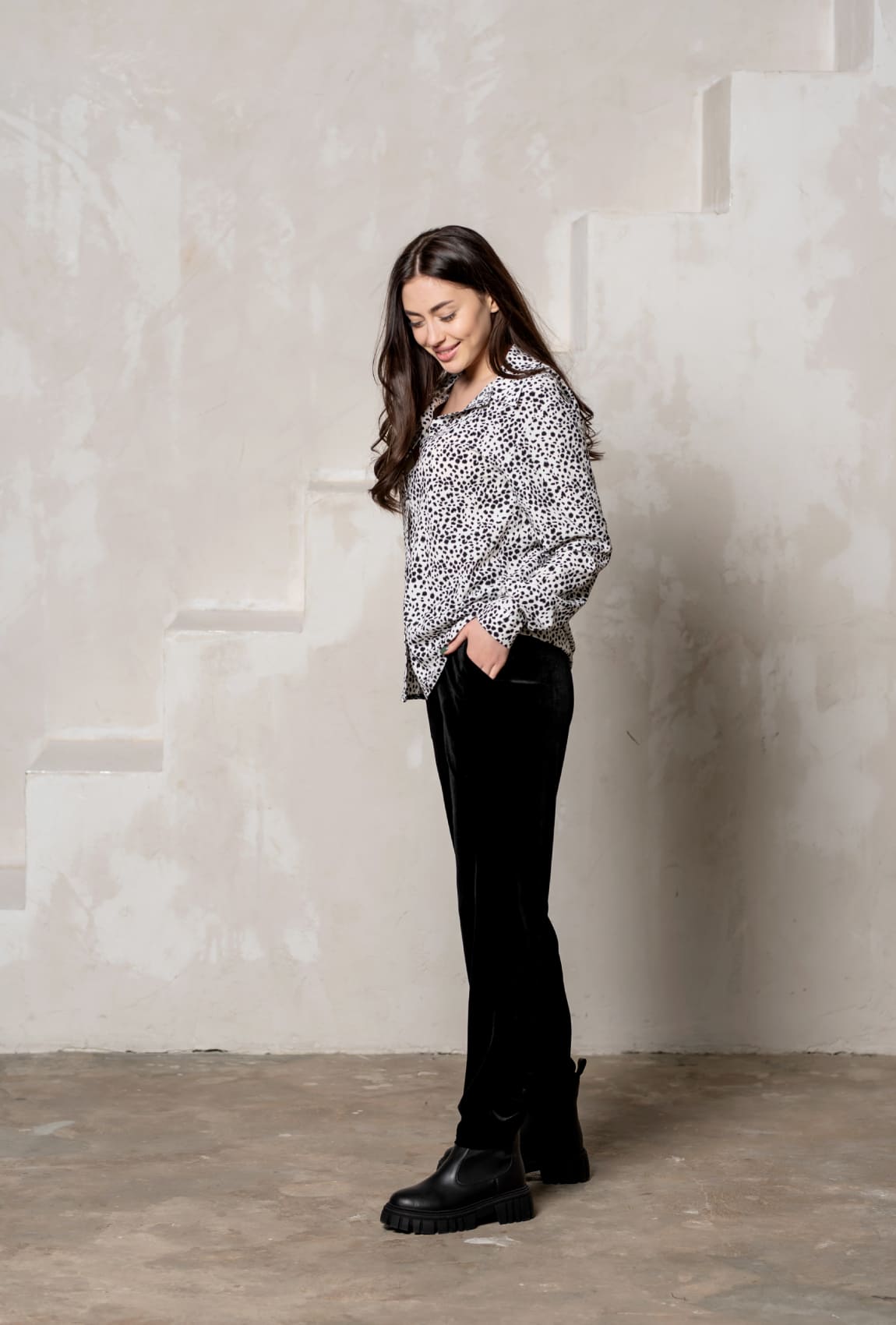 Белая леопардовая рубашка софт — 901938. Maritel. Изображенние 1 Белая леопардовая рубашка софт — 901938. Maritel. Изображенние 1