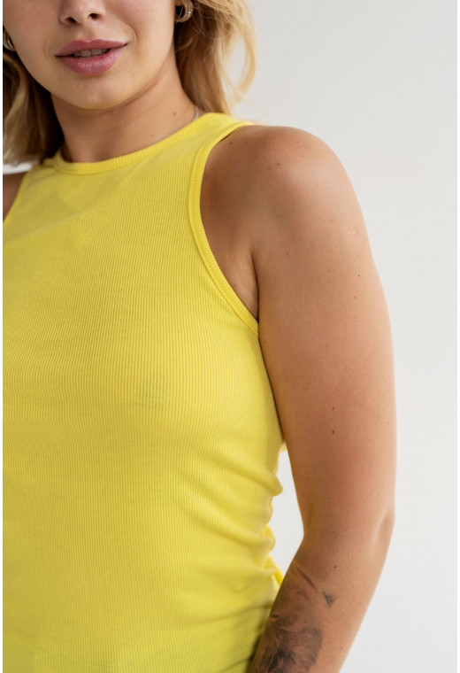 Жовта майка в рубчик — 773098. Maritel. Зображення 1 Жовта майка в рубчик — 773098. Maritel. Зображення 1