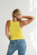 Жовта майка в рубчик — 773098. Maritel. Зображення 2 Жовта майка в рубчик — 773098. Maritel. Зображення 2