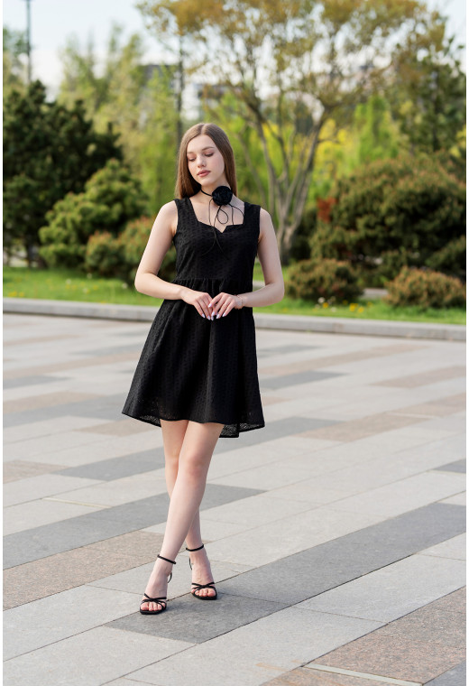 Чорний сарафан прошва короткий. Maritel. Зображення 1 Чорний сарафан прошва короткий. Maritel. Зображення 1