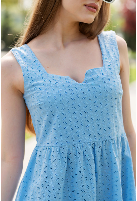 Блакитний сарафан прошва короткий — 447371. Maritel. Зображення 3 Блакитний сарафан прошва короткий — 447371. Maritel. Зображення 3