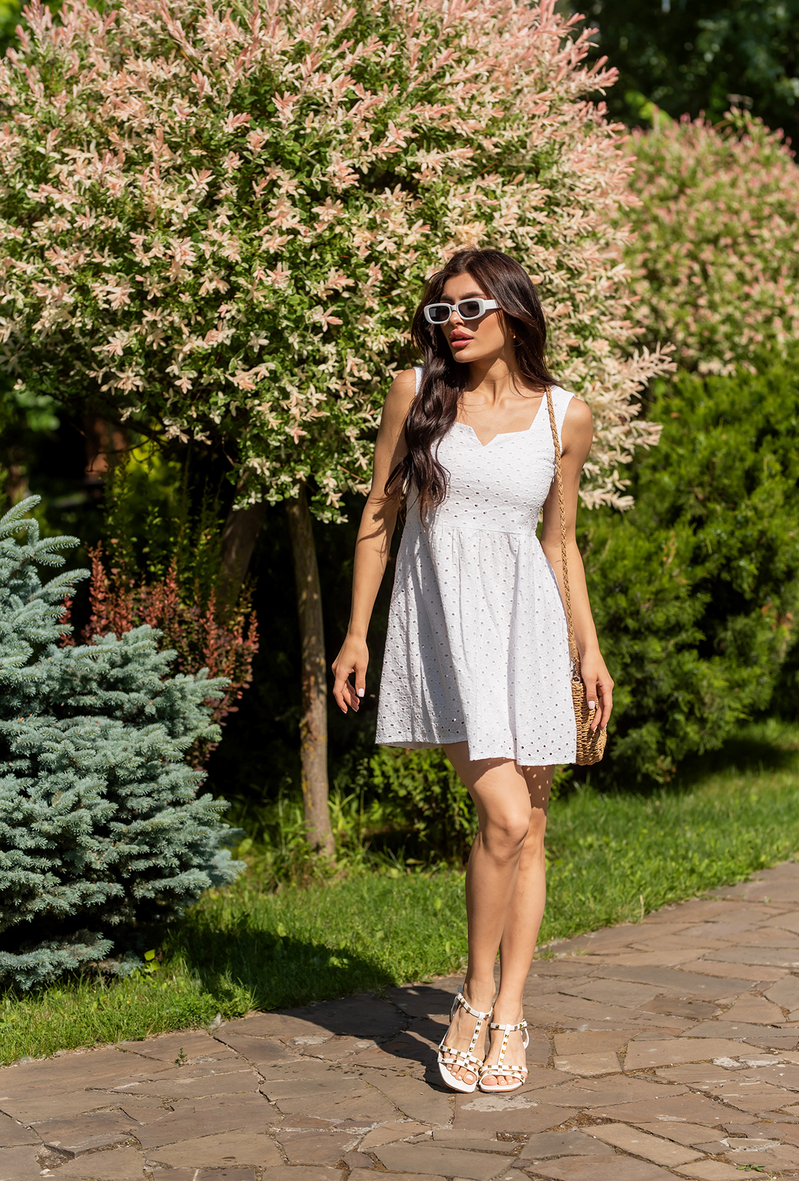 Белый сарафан прошва короткий  —  994260. Maritel. Изображенние 1