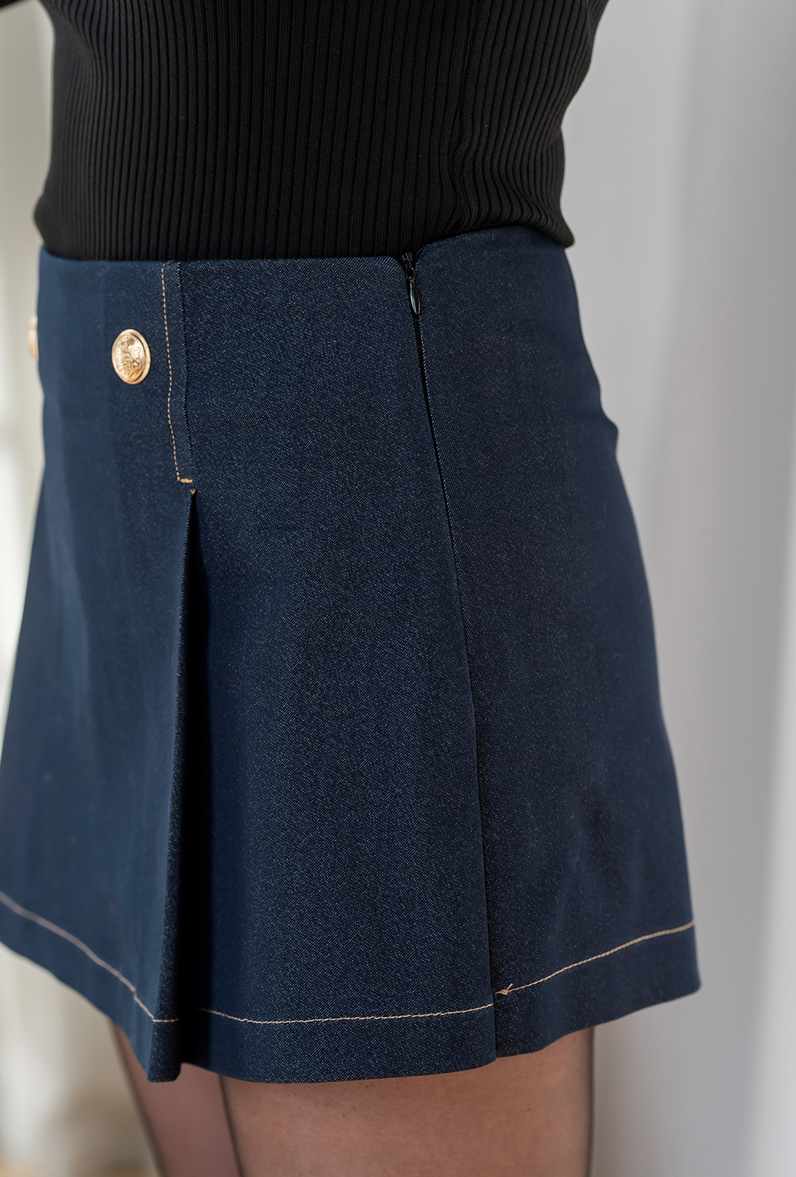 Синие шорты юбка —  167107. Maritel. Изображенние 3 Синие шорты юбка —  167107. Maritel. Изображенние 3