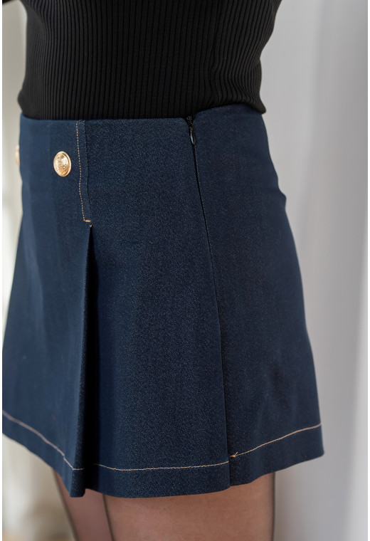 Сині шорти спідниця — 167107. Maritel. Зображення 3 Сині шорти спідниця — 167107. Maritel. Зображення 3