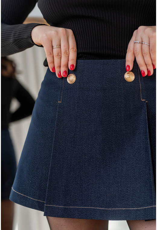 Сині шорти спідниця — 167107. Maritel. Зображення 4 Сині шорти спідниця — 167107. Maritel. Зображення 4