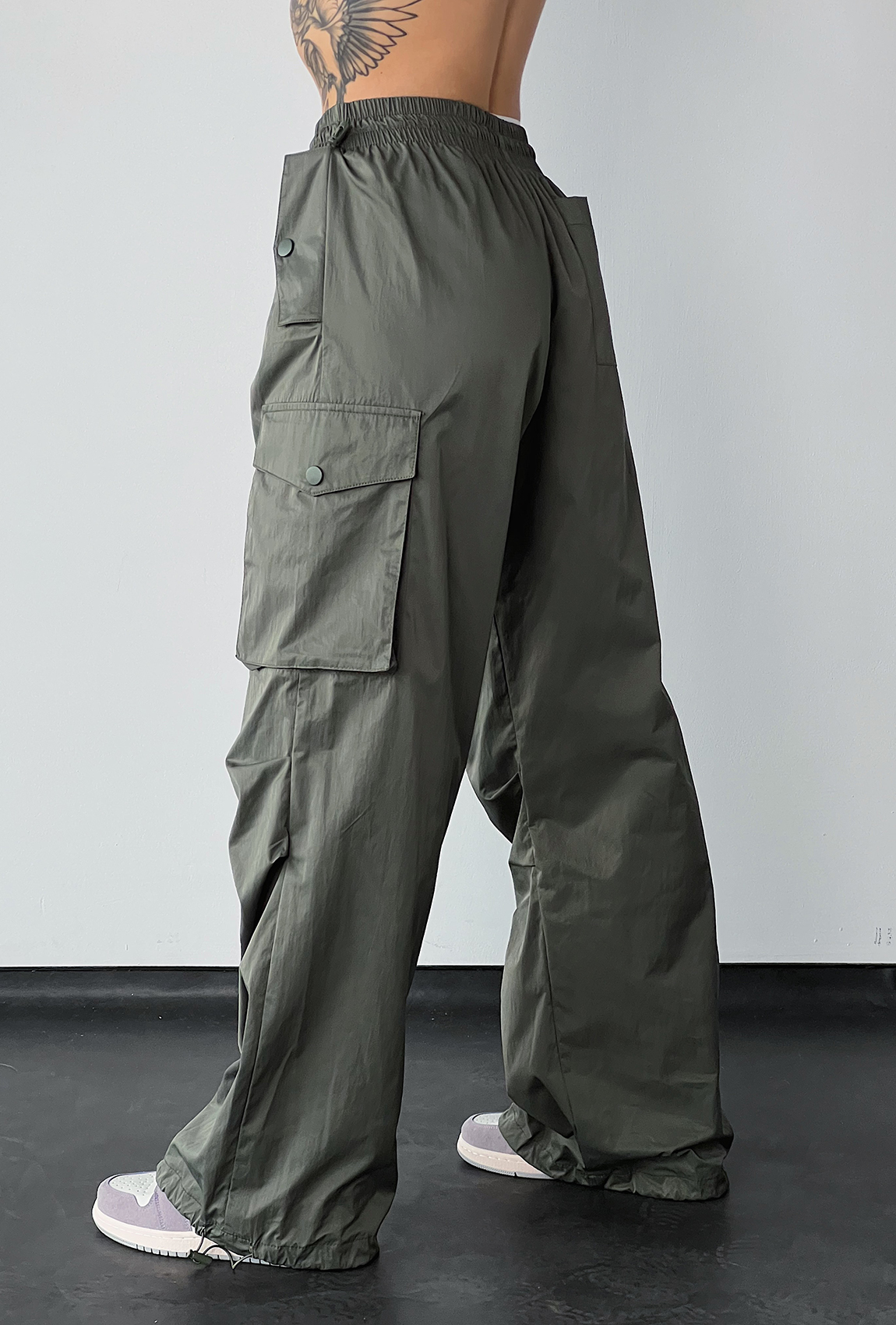 Штани карго парашут хакі — 510739. Maritel. Зображення 1 Штани карго парашут хакі — 510739. Maritel. Зображення 1