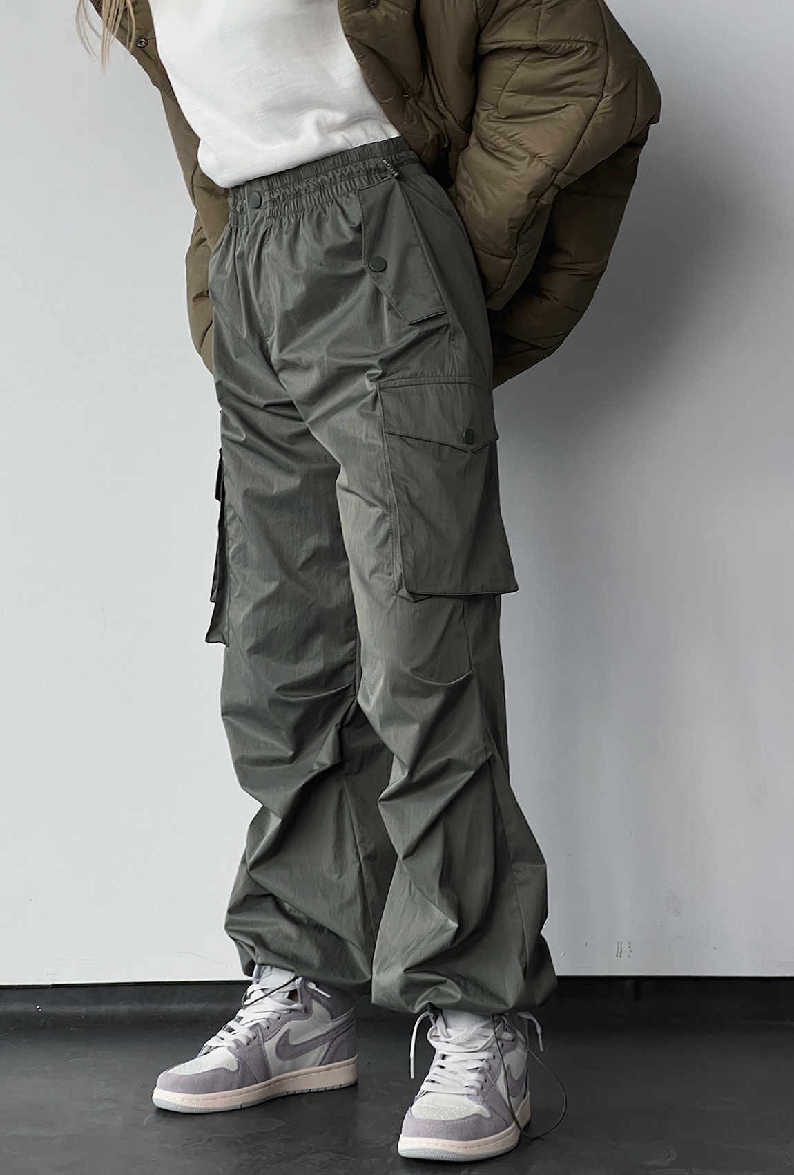 Штани карго парашут хакі — 510739. Maritel. Зображення 3 Штани карго парашут хакі — 510739. Maritel. Зображення 3