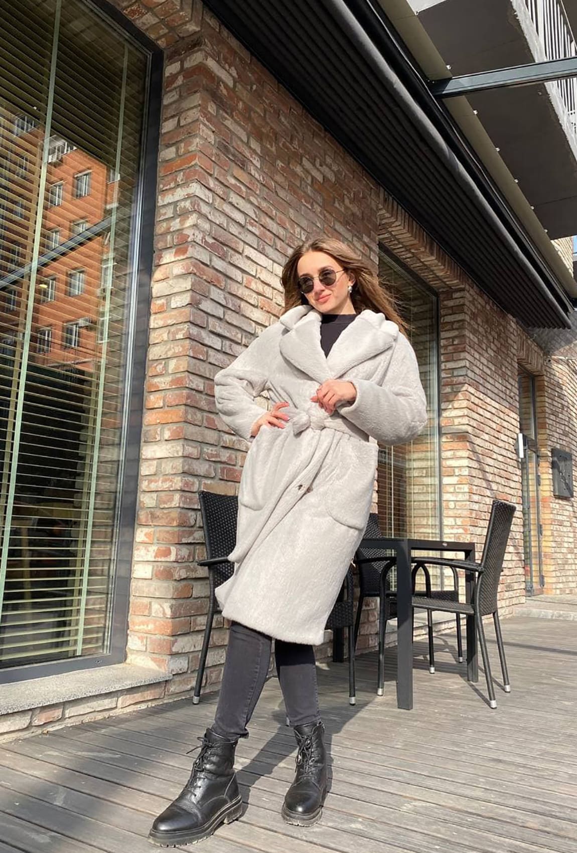 Сіра норкова шуба — 151805. Maritel. Зображення 1 Сіра норкова шуба — 151805. Maritel. Зображення 1