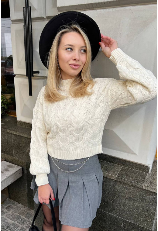 Сіра спідниця з ланцюжком — 581273. Maritel. Зображення 2 Сіра спідниця з ланцюжком — 581273. Maritel. Зображення 2