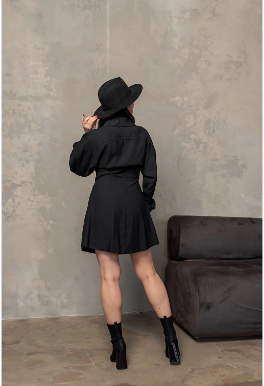 Платье на пуговицах Черное — 551182. Maritel. Изображенние 1 Платье на пуговицах Черное — 551182. Maritel. Изображенние 1