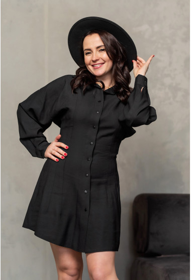 Чорна сукня на гудзиках . Maritel. Зображення 7