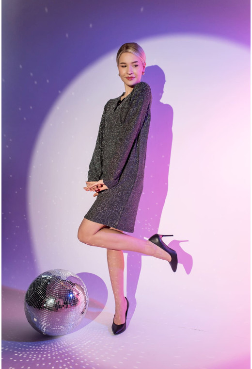 Графитовое платье со шнуровкой — 427346. Maritel. Изображенние 2 Графитовое платье со шнуровкой — 427346. Maritel. Изображенние 2