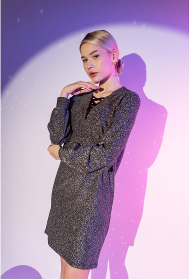 Графітова сукня зі шнурівкою . Maritel. Зображення 1