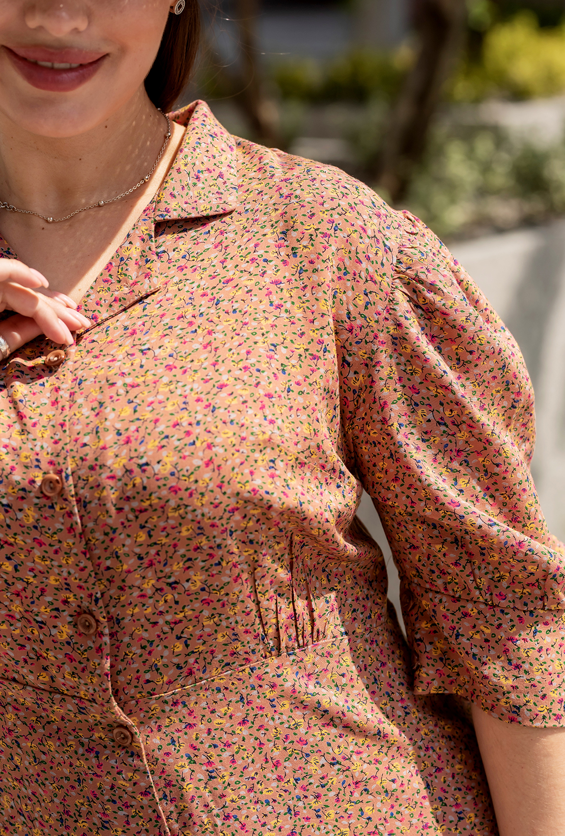 Коричневое платье штапель  —  116911. Maritel. Изображенние 1 Коричневое платье штапель  —  116911. Maritel. Изображенние 1