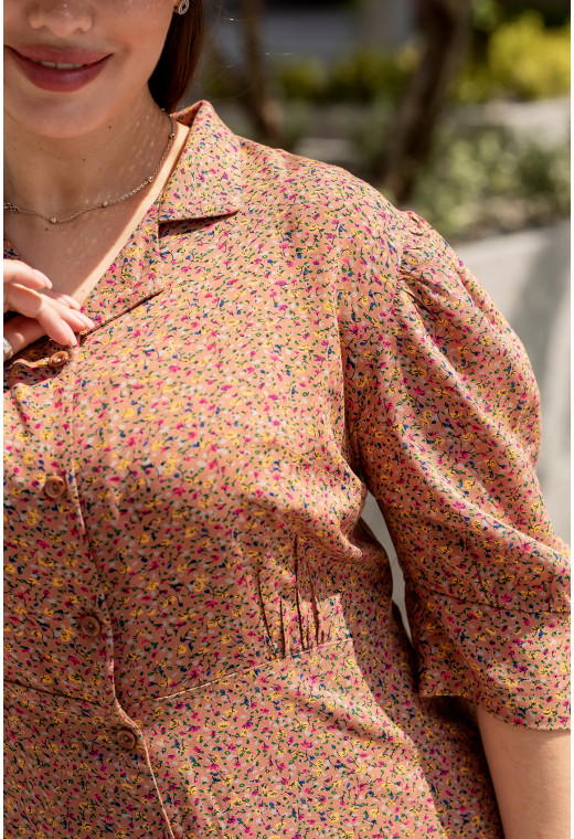 Коричнева сукня штапель —  116911. Maritel. Зображення 1 Коричнева сукня штапель —  116911. Maritel. Зображення 1