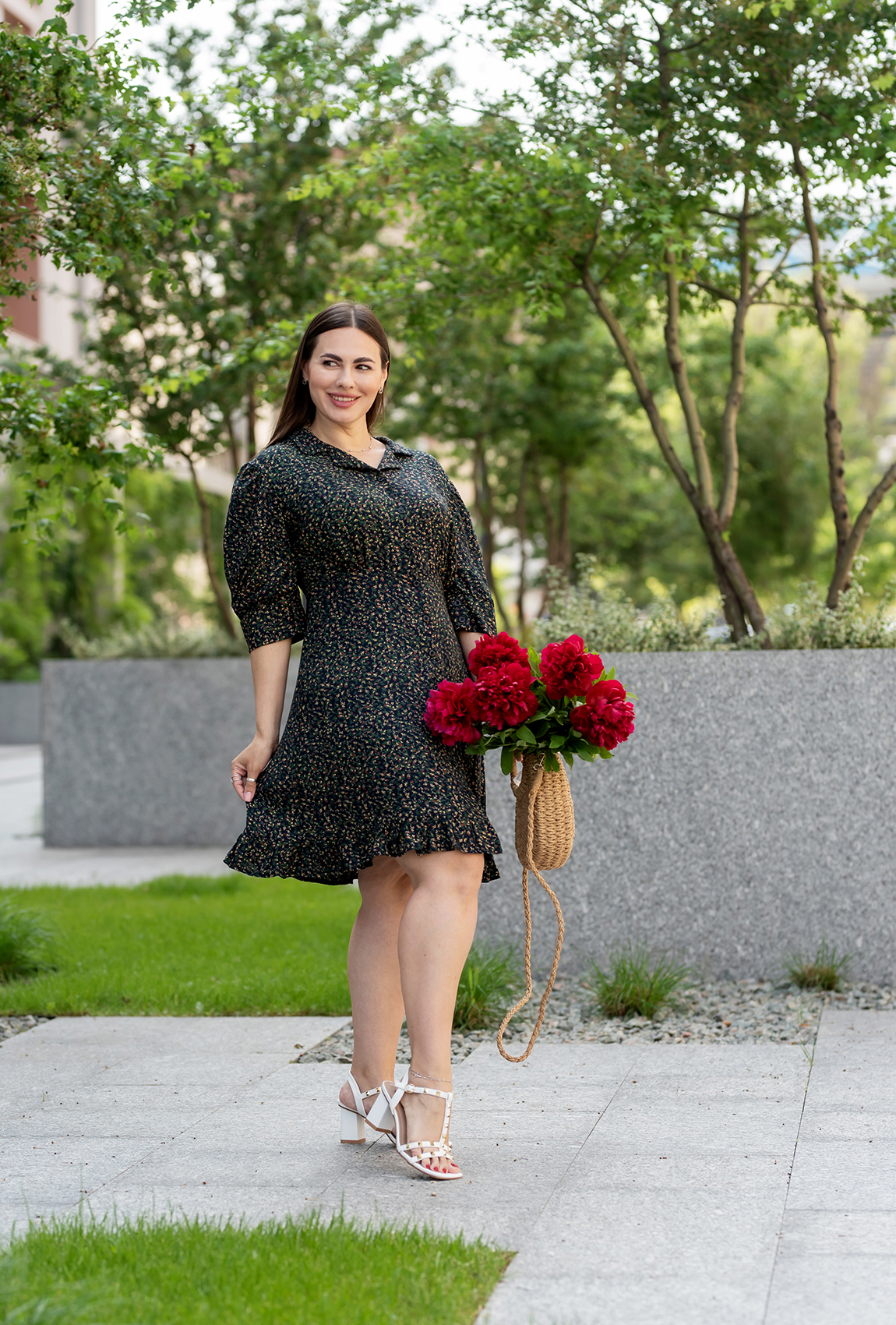 Синее платье штапель —  485814. Maritel. Изображенние 1 Синее платье штапель —  485814. Maritel. Изображенние 1