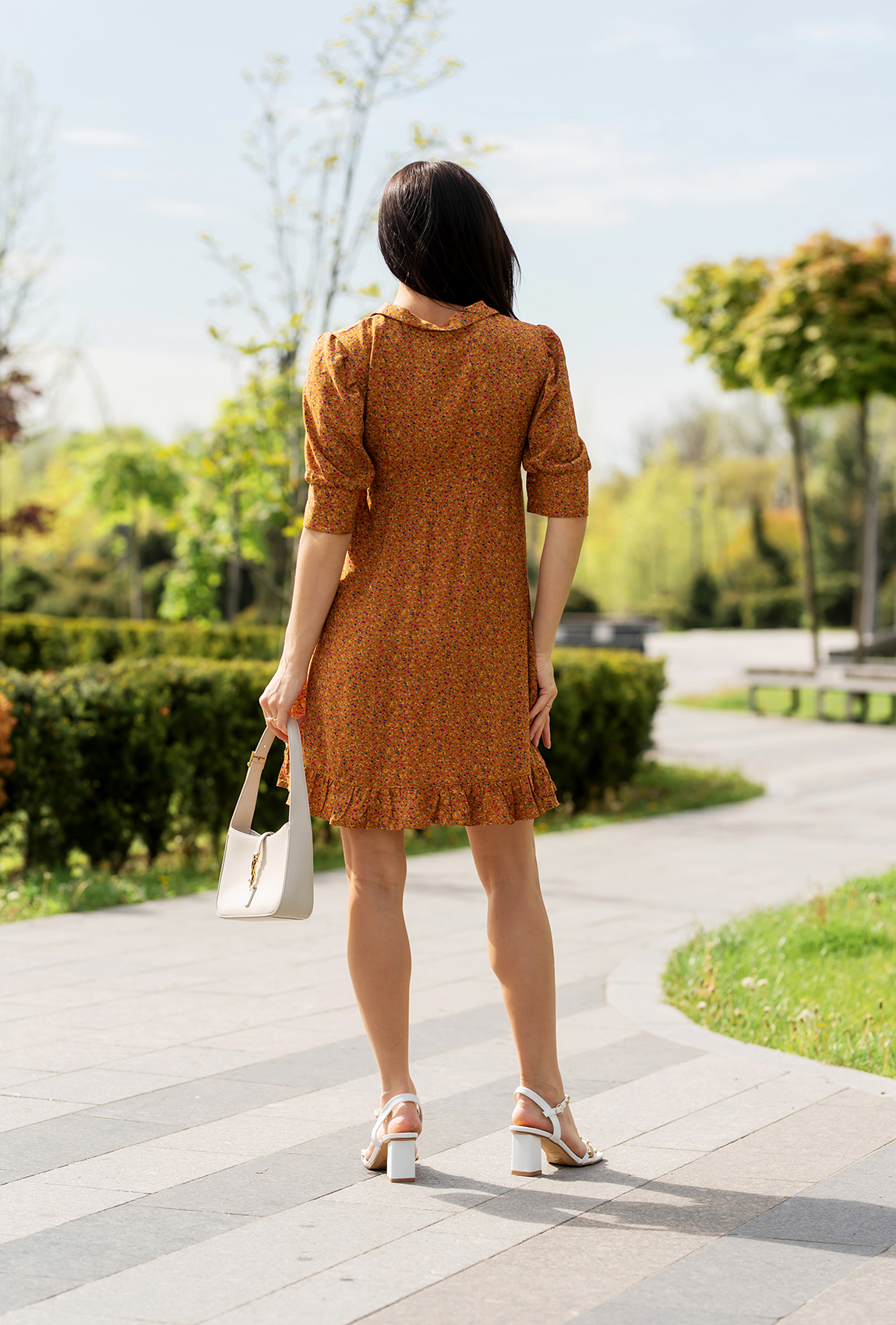 Желтое платье штапель  —  122006. Maritel. Изображенние 1 Желтое платье штапель  —  122006. Maritel. Изображенние 1