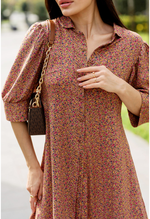 Коричнева сукня штапель —  116911. Maritel. Зображення 3 Коричнева сукня штапель —  116911. Maritel. Зображення 3