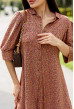 Коричнева сукня штапель —  116911. Maritel. Зображення 3 Коричнева сукня штапель —  116911. Maritel. Зображення 3