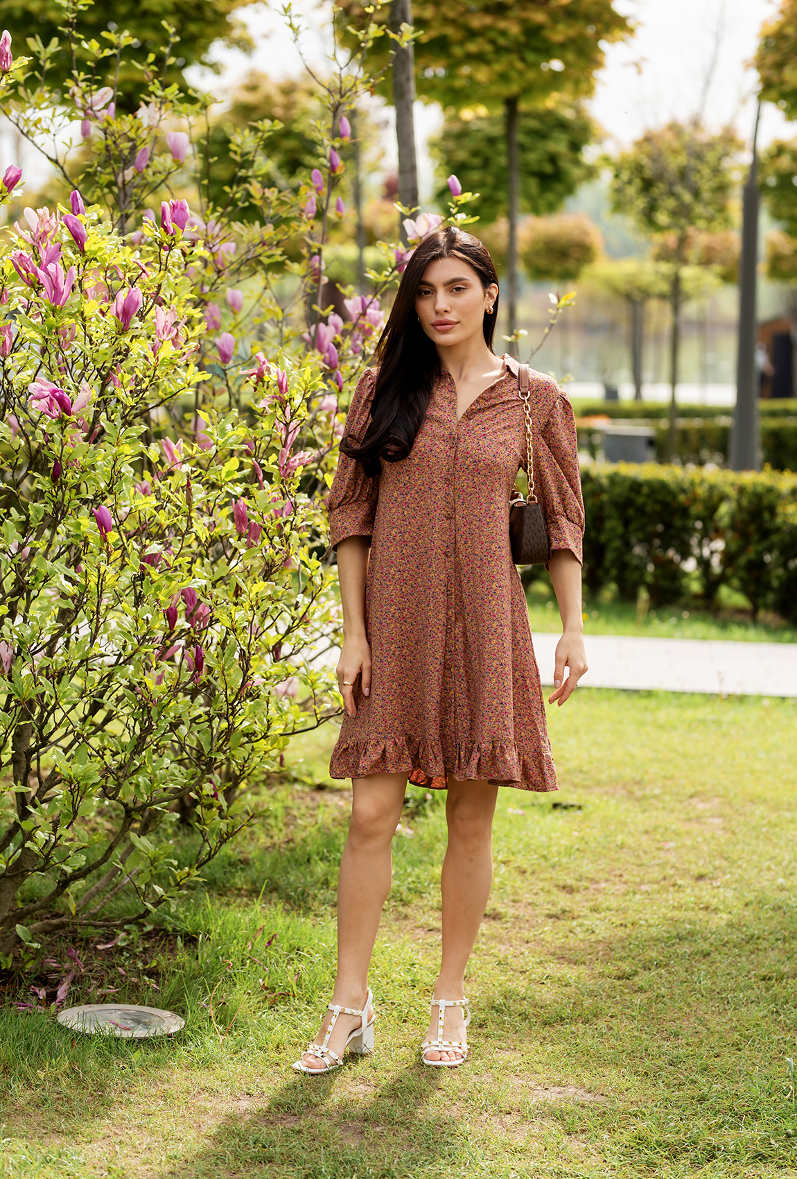 Коричневое платье штапель  —  116911. Maritel. Изображенние 4 Коричневое платье штапель  —  116911. Maritel. Изображенние 4