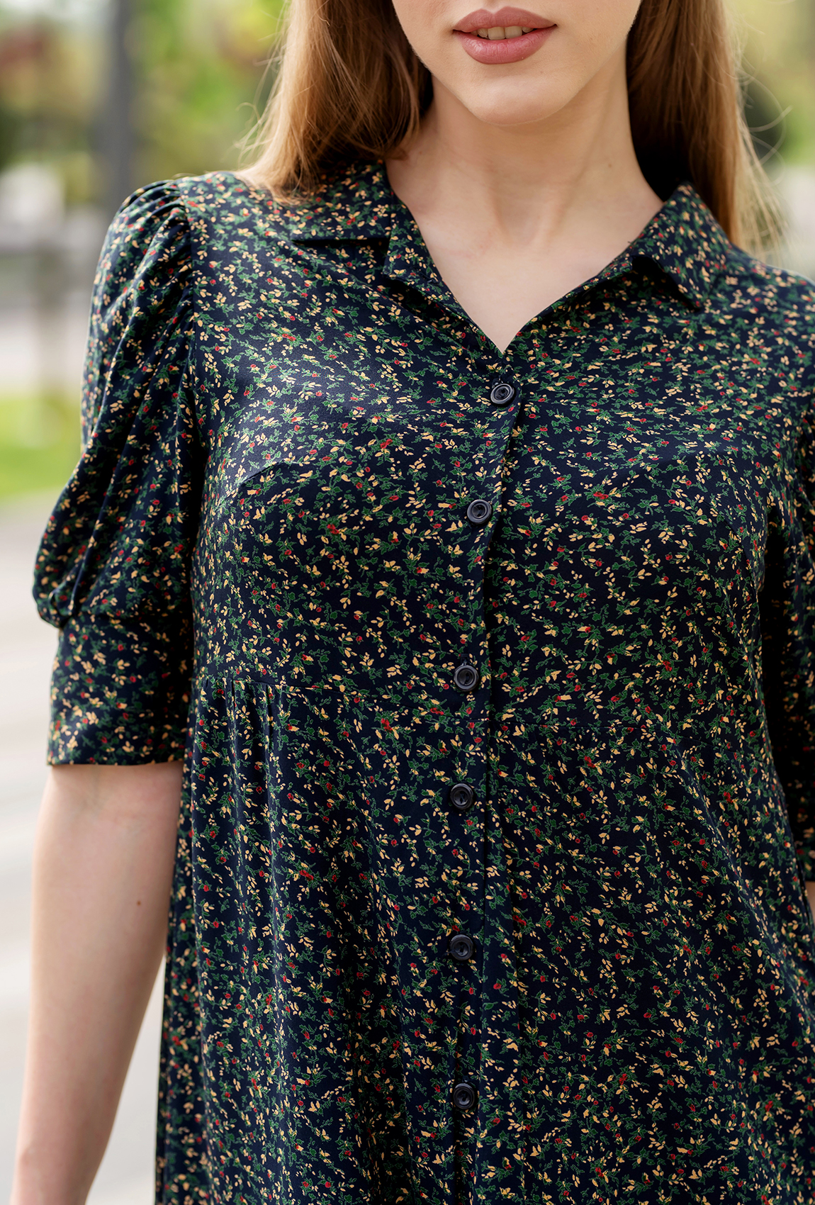 Синее платье штапель —  485814. Maritel. Изображенние 3 Синее платье штапель —  485814. Maritel. Изображенние 3