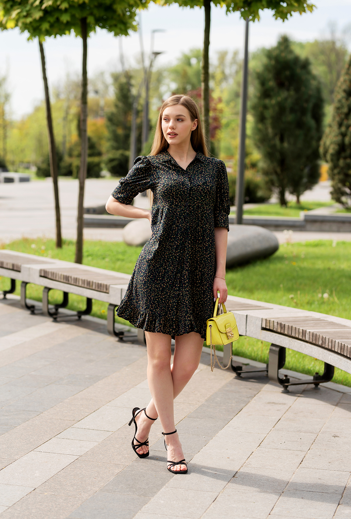 Синее платье штапель —  485814. Maritel Синее платье штапель —  485814. Maritel