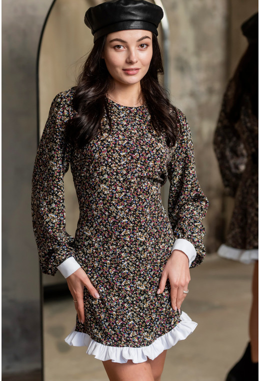 Чорна сукня софт в кольорову квітку — 818570. Maritel. Зображення 2 Чорна сукня софт в кольорову квітку — 818570. Maritel. Зображення 2