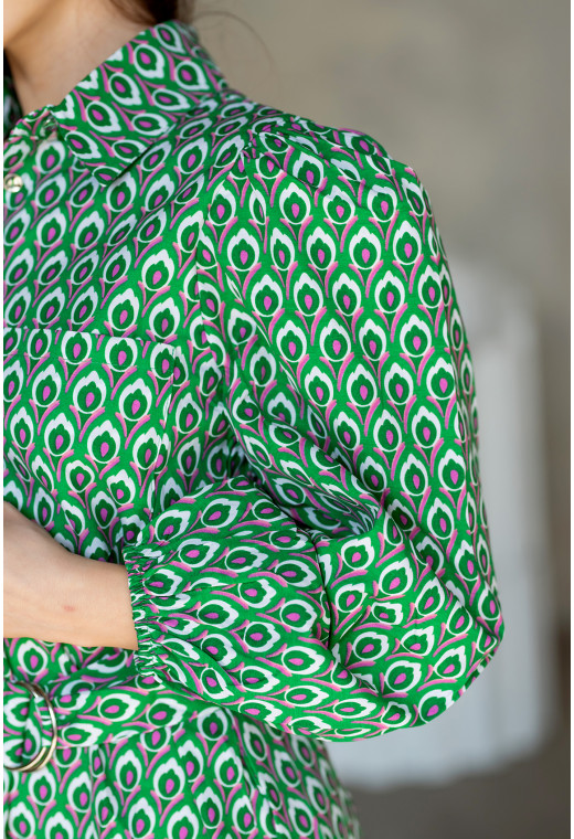 Зеленое платье софт — 675281. Maritel. Изображенние 3 Зеленое платье софт — 675281. Maritel. Изображенние 3