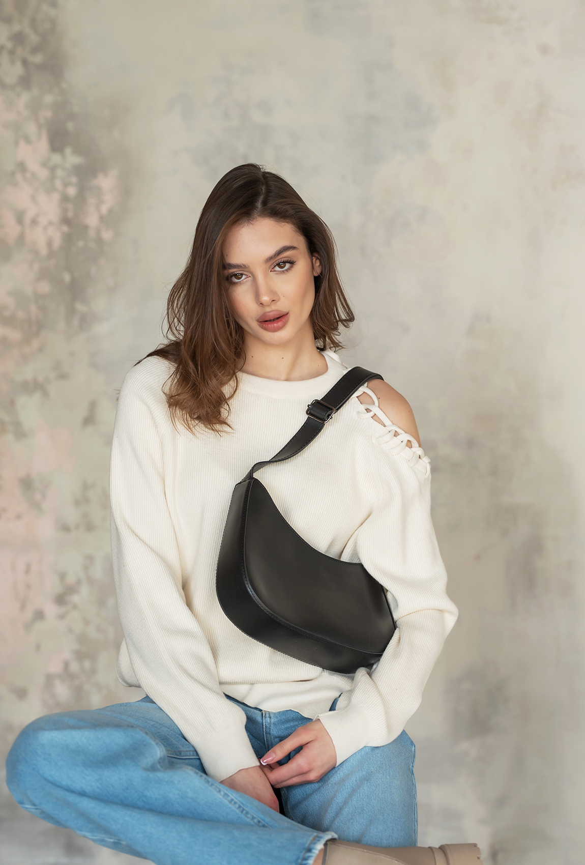 Чорна сумка — 979995. Maritel. Зображення 2 Чорна сумка — 979995. Maritel. Зображення 2