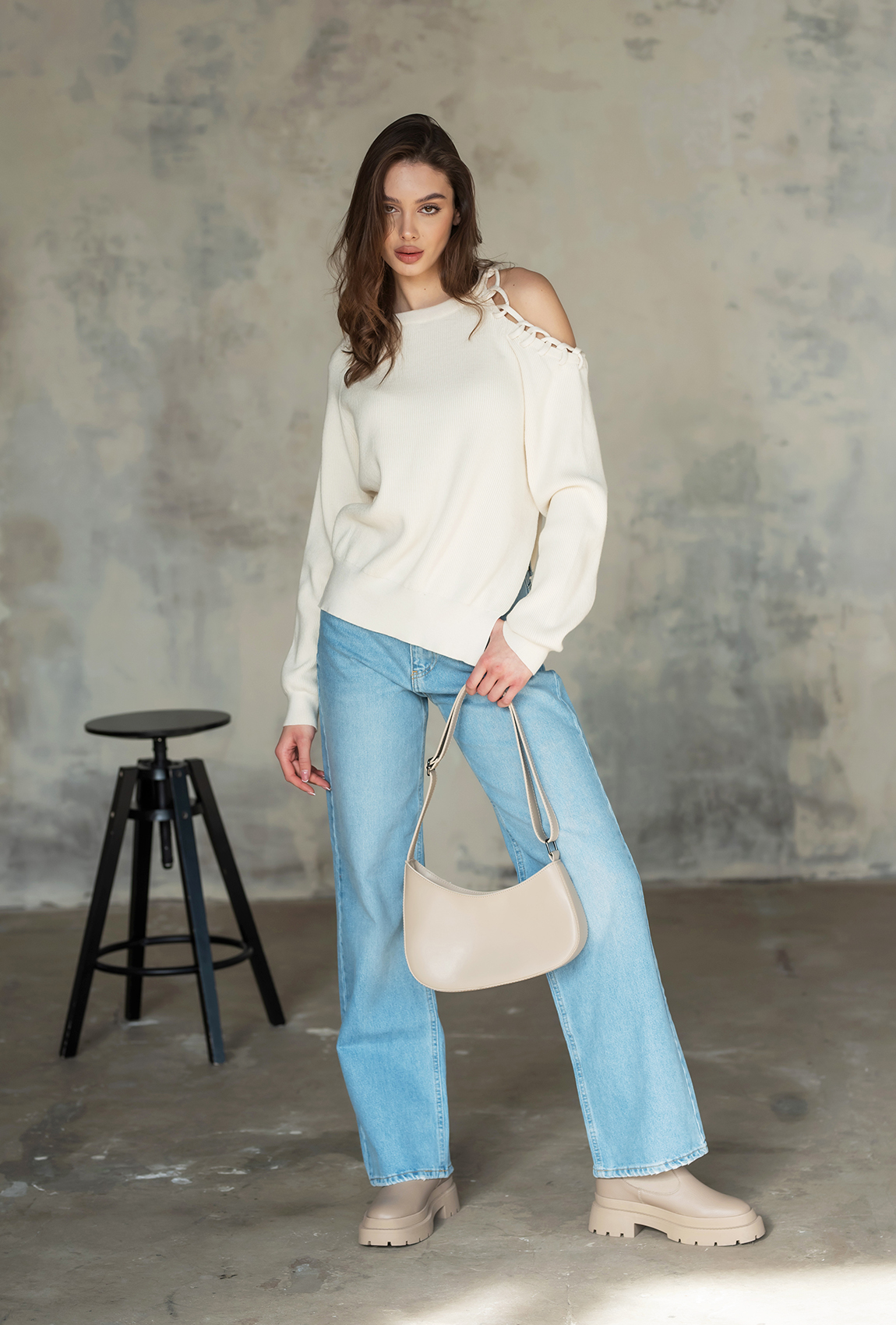 Бежева сумка — 390921. Maritel. Зображення 2 Бежева сумка — 390921. Maritel. Зображення 2