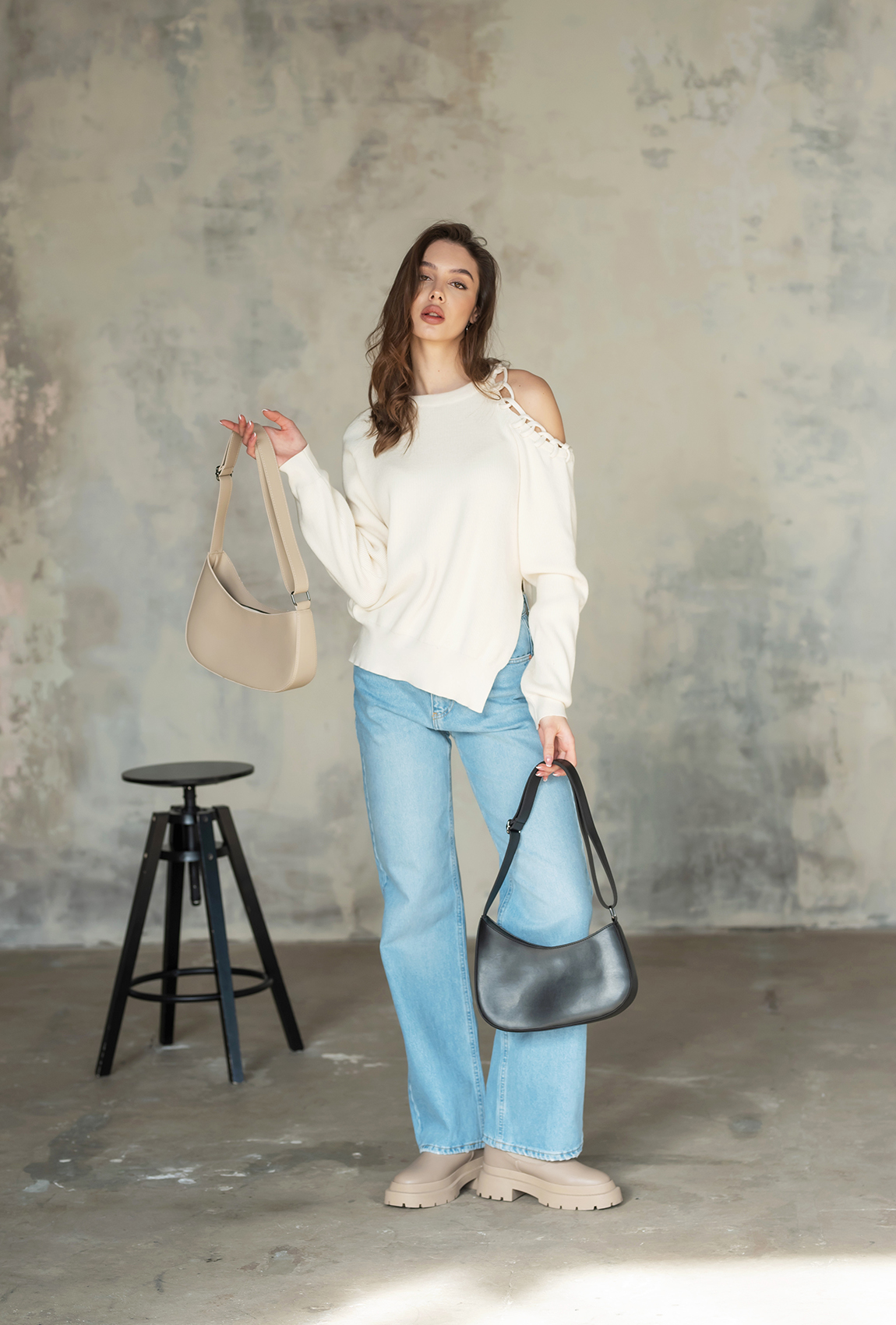 Бежева сумка — 390921. Maritel. Зображення 3 Бежева сумка — 390921. Maritel. Зображення 3