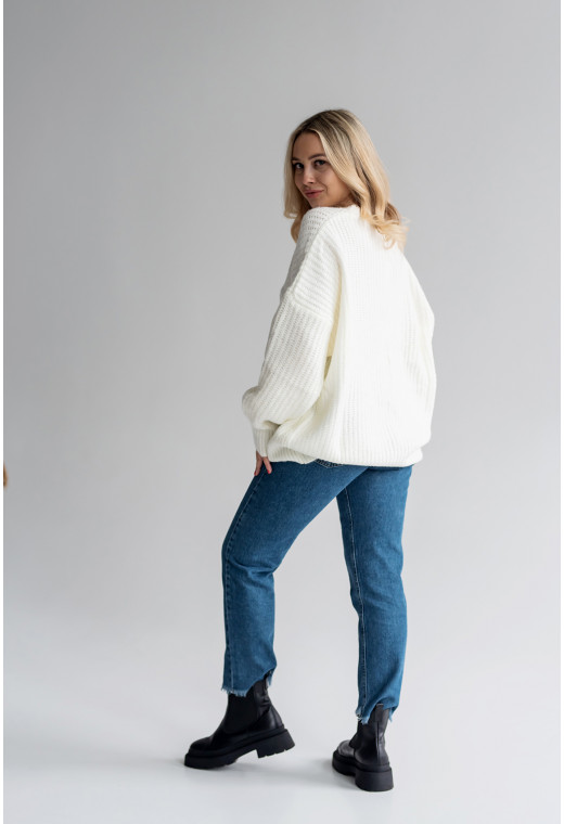 Молочний светр ангора — 189475. Maritel. Зображення 1 Молочний светр ангора — 189475. Maritel. Зображення 1