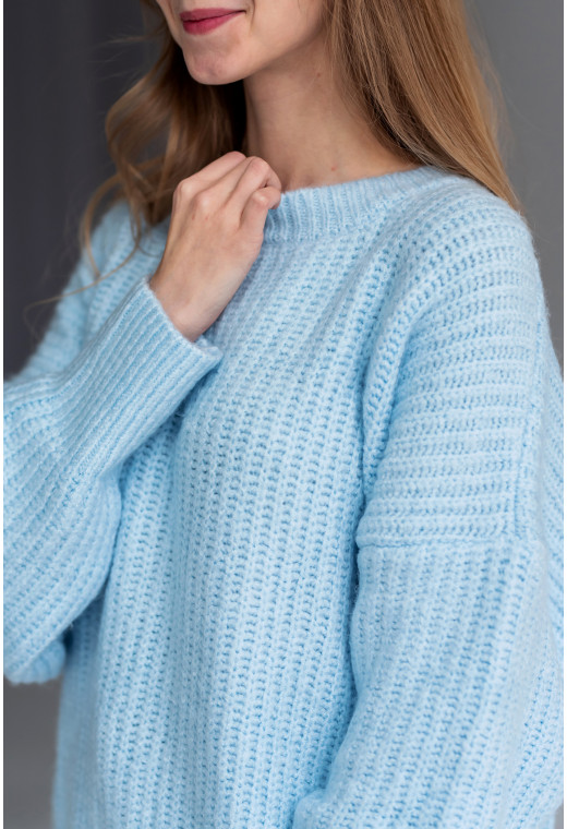 Блакитний светр ангора — 370000. Maritel. Зображення 1 Блакитний светр ангора — 370000. Maritel. Зображення 1