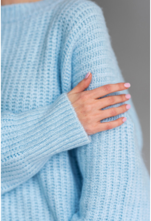 Блакитний светр ангора — 370000. Maritel. Зображення 2 Блакитний светр ангора — 370000. Maritel. Зображення 2