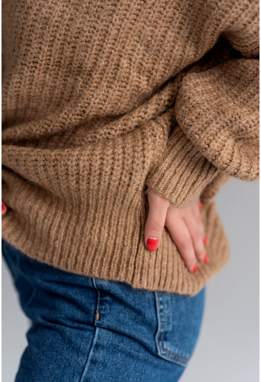 Коричневий светр ангора — 485206. Maritel. Зображення 2 Коричневий светр ангора — 485206. Maritel. Зображення 2