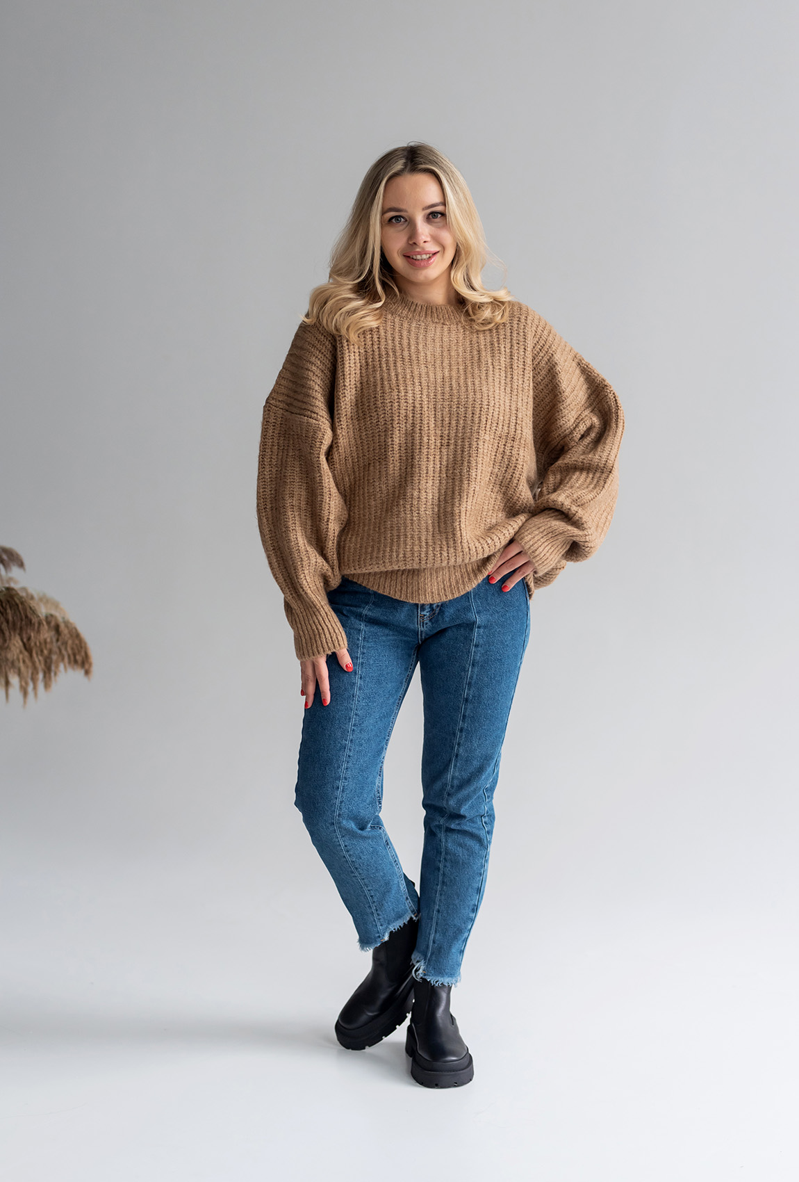 Коричневий светр ангора — 485206. Maritel Коричневий светр ангора — 485206. Maritel