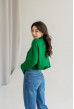 Зелений светр короткий коса — 712238. Maritel. Зображення 1 Зелений светр короткий коса — 712238. Maritel. Зображення 1