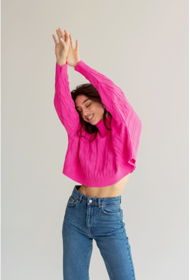 Рожевий короткий сверт коса. Maritel. Зображення 11