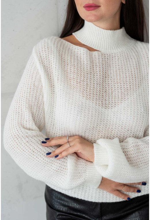 Свитер искушение молоко — 109981. Maritel. Изображенние 1 Свитер искушение молоко — 109981. Maritel. Изображенние 1