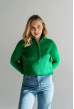 Зелений короткий светр на блискавці — 530651. Maritel Зелений короткий светр на блискавці — 530651. Maritel