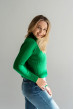 Зелений короткий светр на блискавці — 530651. Maritel. Зображення 1 Зелений короткий светр на блискавці — 530651. Maritel. Зображення 1